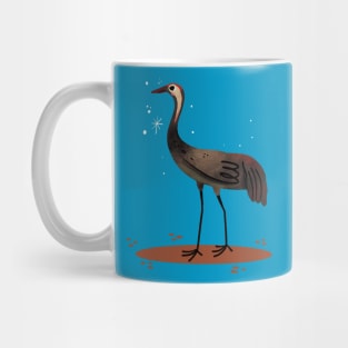 Heron Painting Hand Drawn Mug